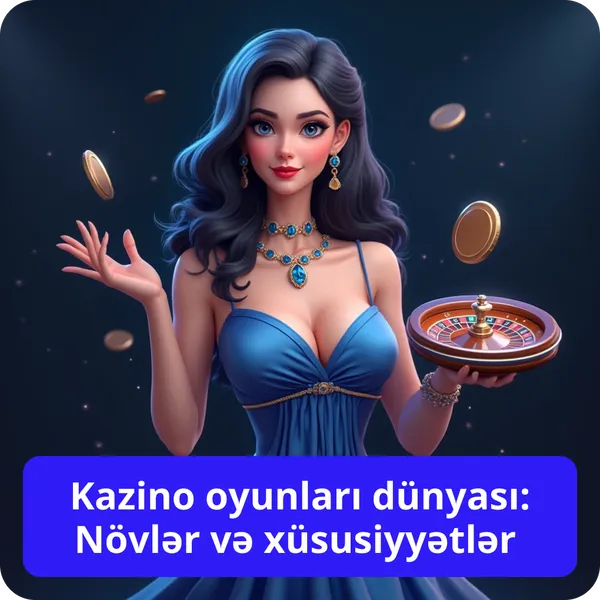 Kazino oyunları dünyası: Növlər və xüsusiyyətlər